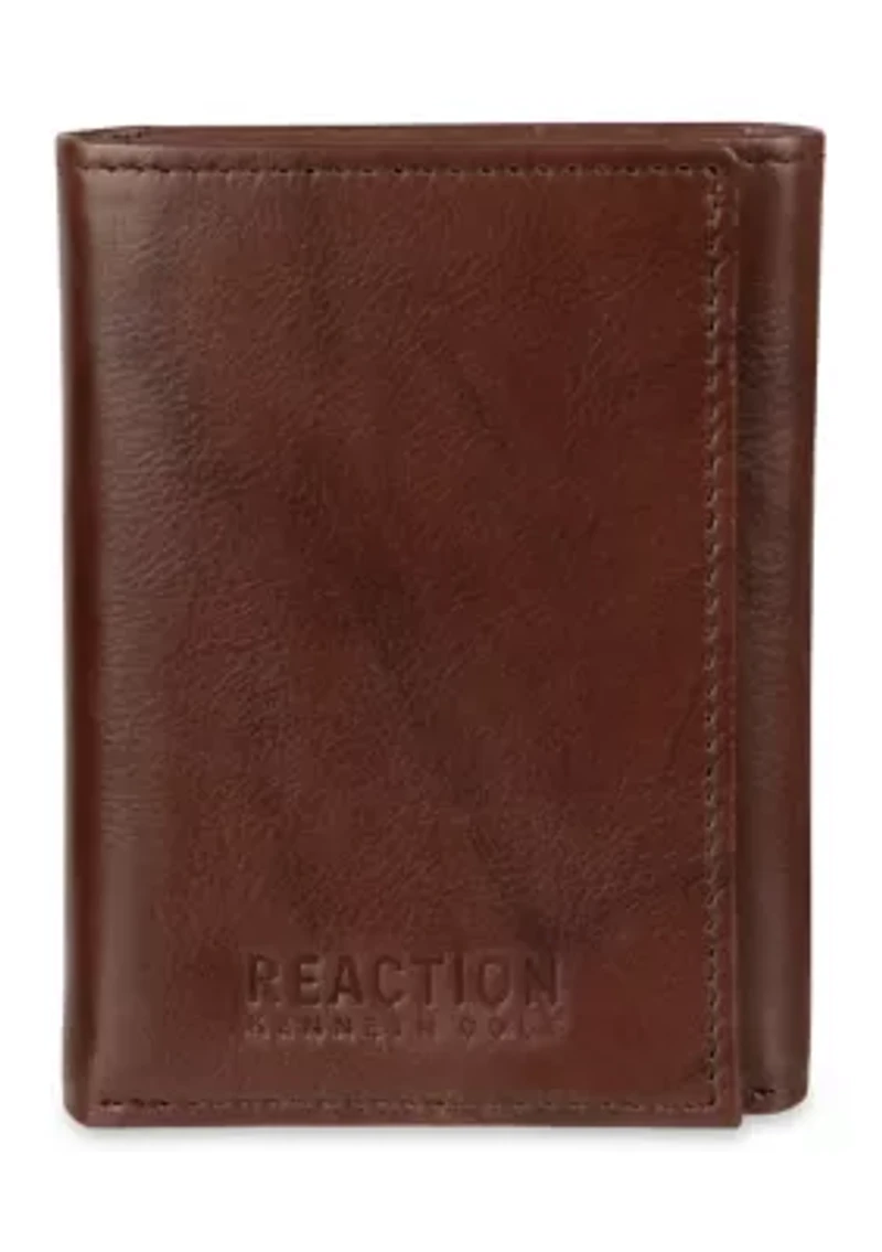 Crunch Leather Extra Capacity Trifold Wallet