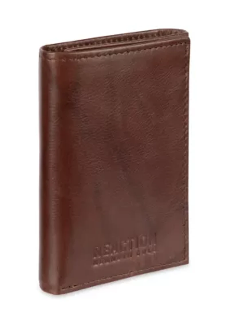 Crunch Leather Extra Capacity Trifold Wallet