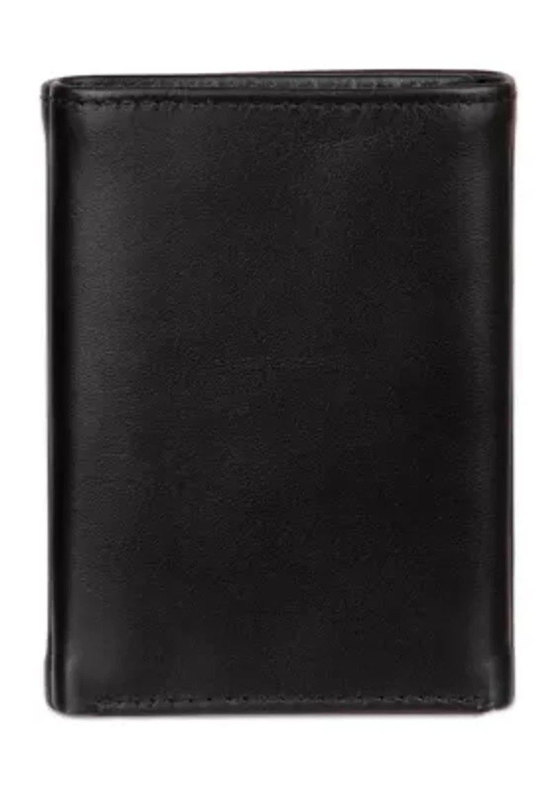 Leather Extra Capacity Trifold Wallet