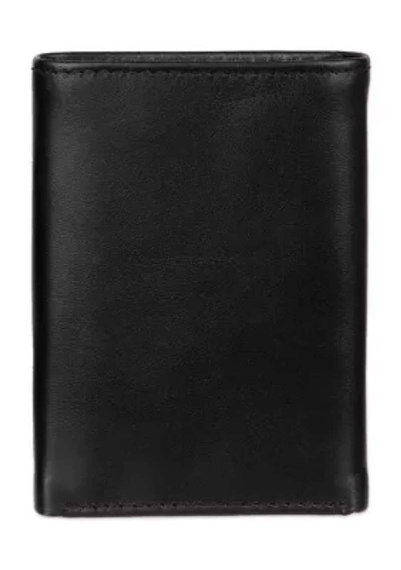 Leather Extra Capacity Trifold Wallet