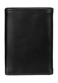 Leather Extra Capacity Trifold Wallet