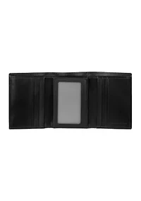 Leather Extra Capacity Trifold Wallet