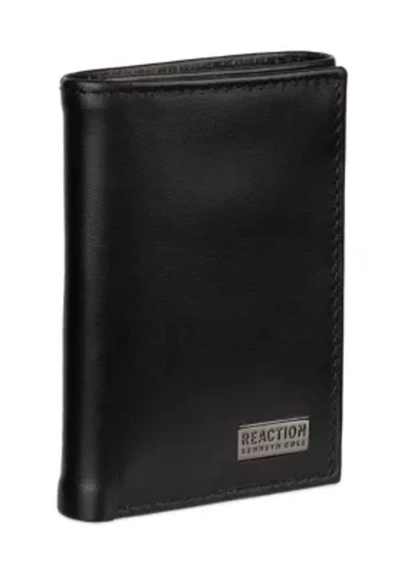 Leather Extra Capacity Trifold Wallet
