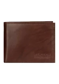 Crunch Leather Compact Bifold Wallet