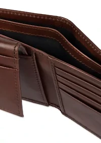Crunch Leather Compact Bifold Wallet