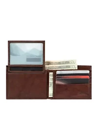 Crunch Leather Compact Bifold Wallet