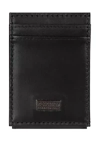 Slim Front Pocket Wallet with Magnetic Money Clip