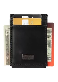 Slim Front Pocket Wallet with Magnetic Money Clip