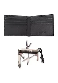 Stretch Slimfold Wallet with Multi Tool Set