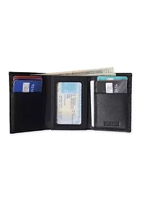 Trifold Wallet with Money Clip Set