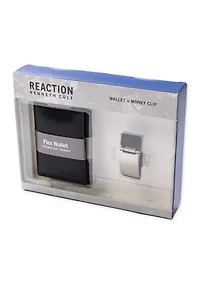 Trifold Wallet with Money Clip Set