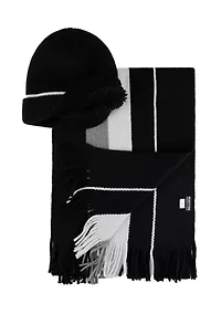 Men's Beanie and Scarf Set