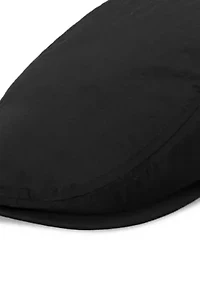 Men's Ripstop Flat Cap Ivy Hat with Sherpa Lining