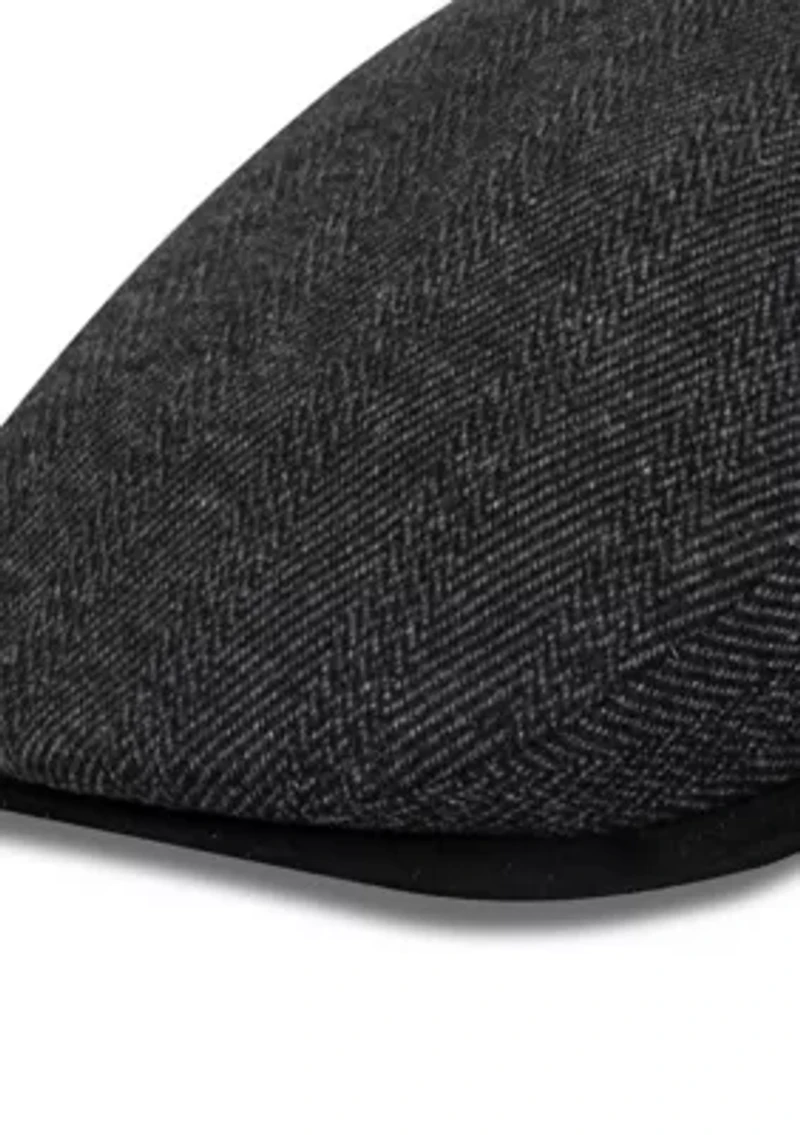 Guncheck Pattern Ivy Hat with Sherpa Lining