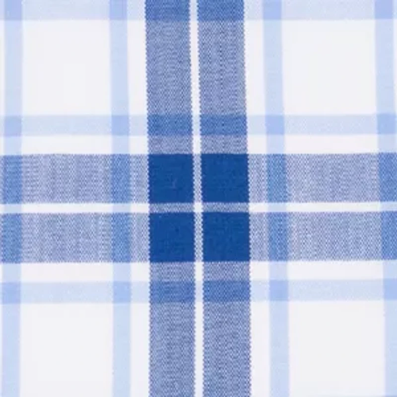Slim Fit Stretch Plaid Long Sleeve Shirt
