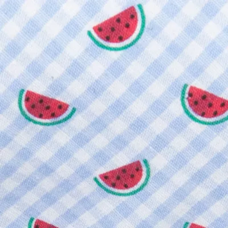 Gingham Melon Tie 