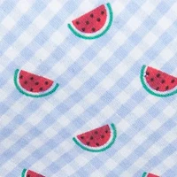 Gingham Melon Tie 