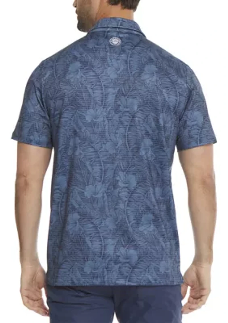 Montauk Botanical Print Polo Shirt