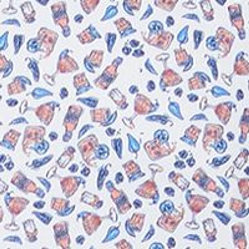 Men's Cocktail Print Button Up Shirt