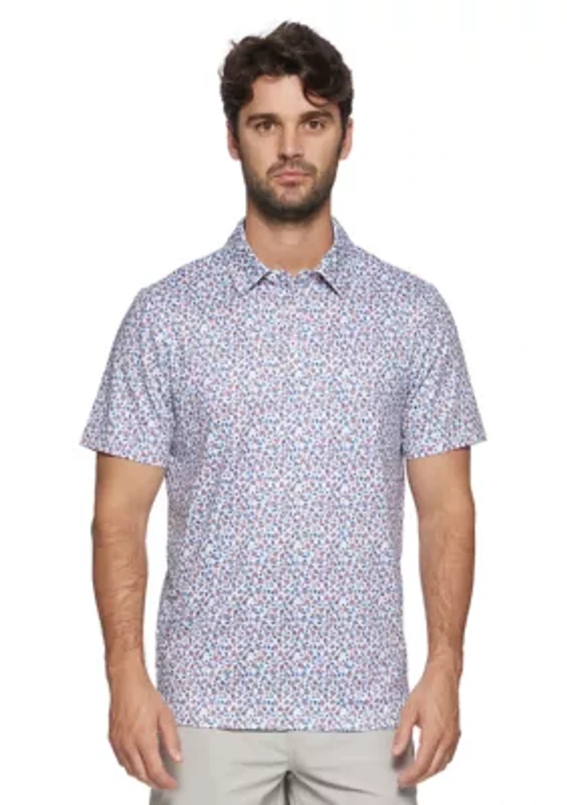 Men's Cocktail Print Button Up Shirt