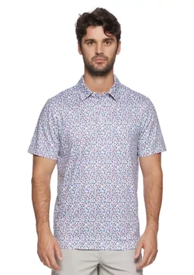 Men's Cocktail Print Button Up Shirt