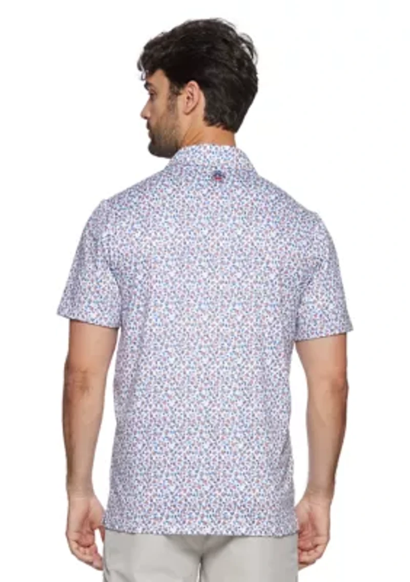 Men's Cocktail Print Button Up Shirt