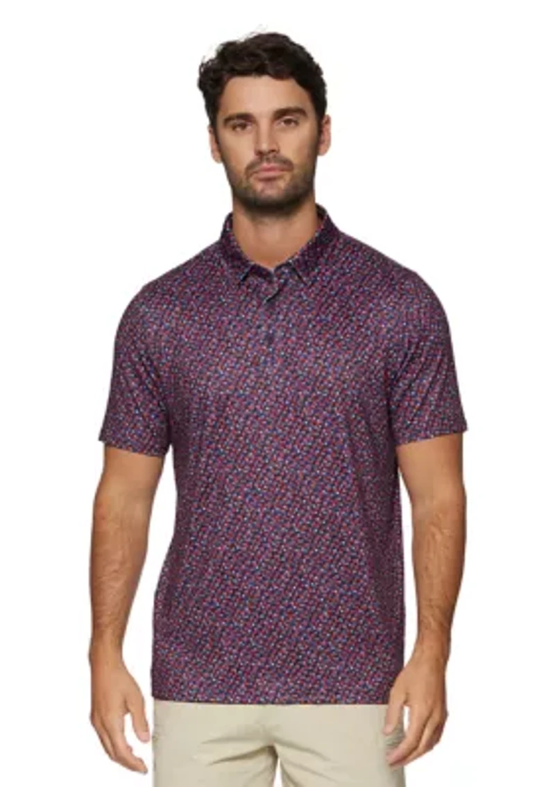 Men's MVP Winfield Star Print Polo Shirt