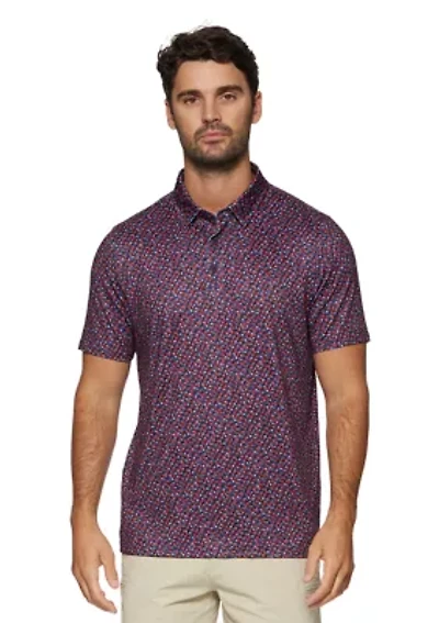 Men's MVP Winfield Star Print Polo Shirt