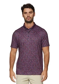 Men's MVP Winfield Star Print Polo Shirt