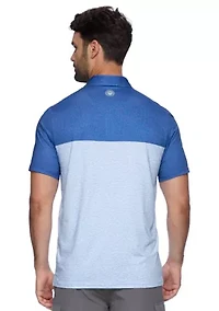 Men's Chest Stripe Performance Polo Shirt