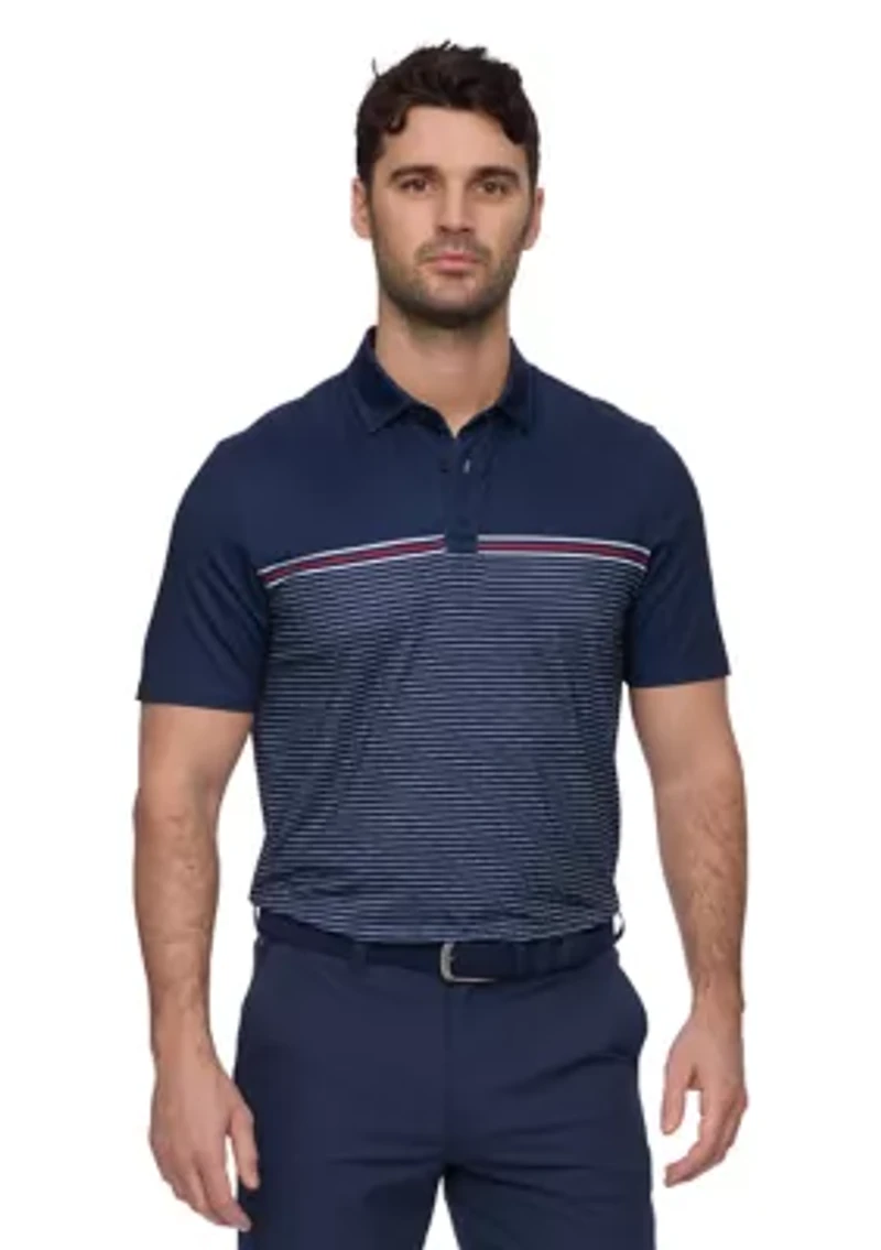 Men's Americana Striped Polo Shirt
