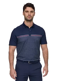 Men's Americana Striped Polo Shirt