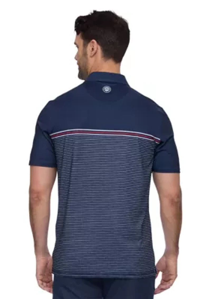 Men's Americana Striped Polo Shirt