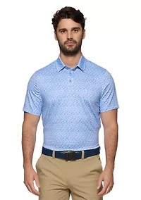 Men's Americana Fern Printed Polo Shirt
