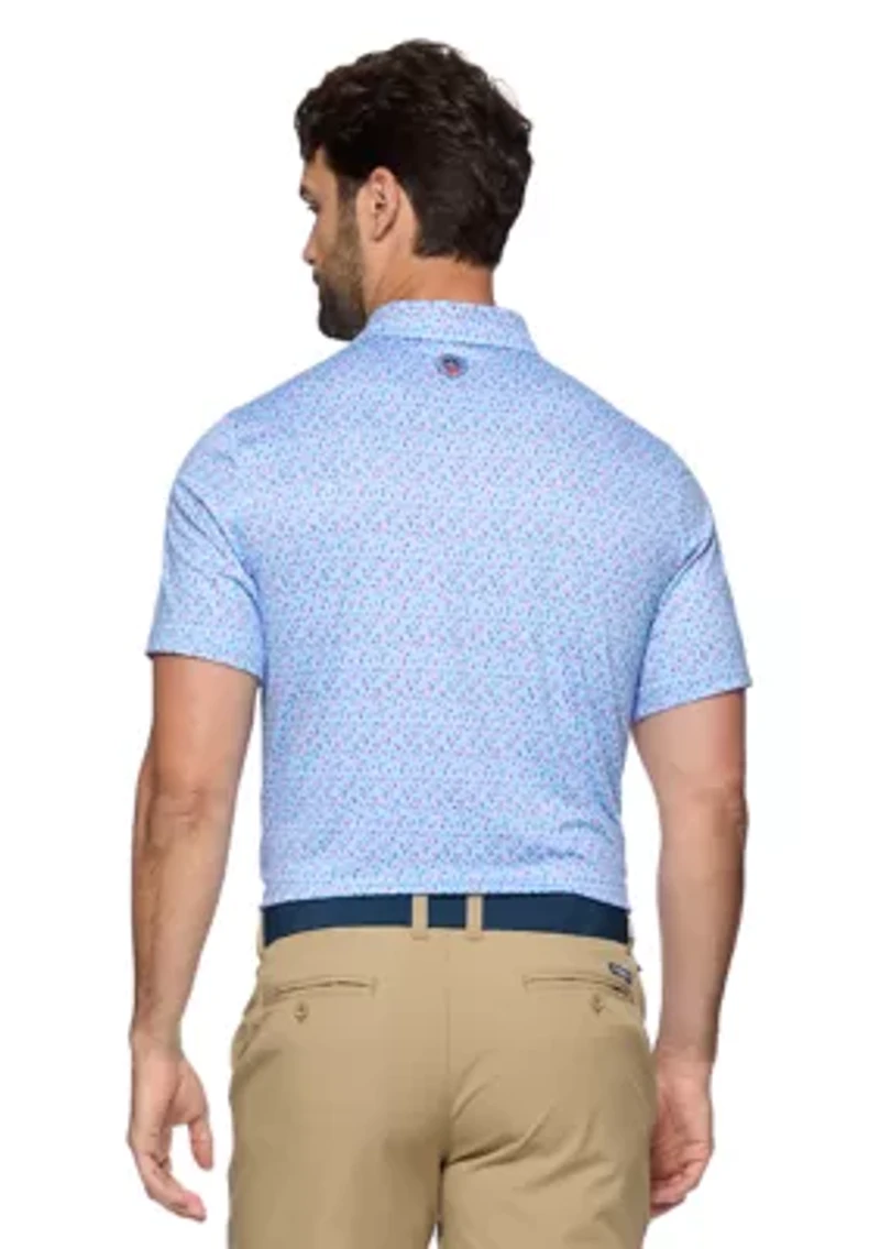 Men's Americana Fern Printed Polo Shirt