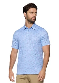 Men's Americana Fern Printed Polo Shirt