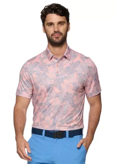 Men's Manteca Floral Printed Polo Shirt
