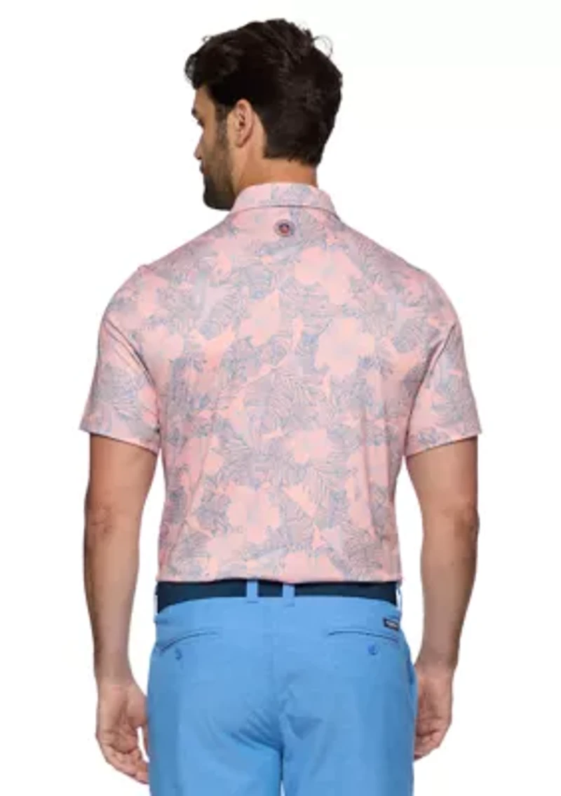 Men's Manteca Floral Printed Polo Shirt