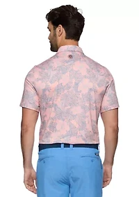 Men's Manteca Floral Printed Polo Shirt