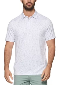 Men's Golf Scene Print Polo Shirt