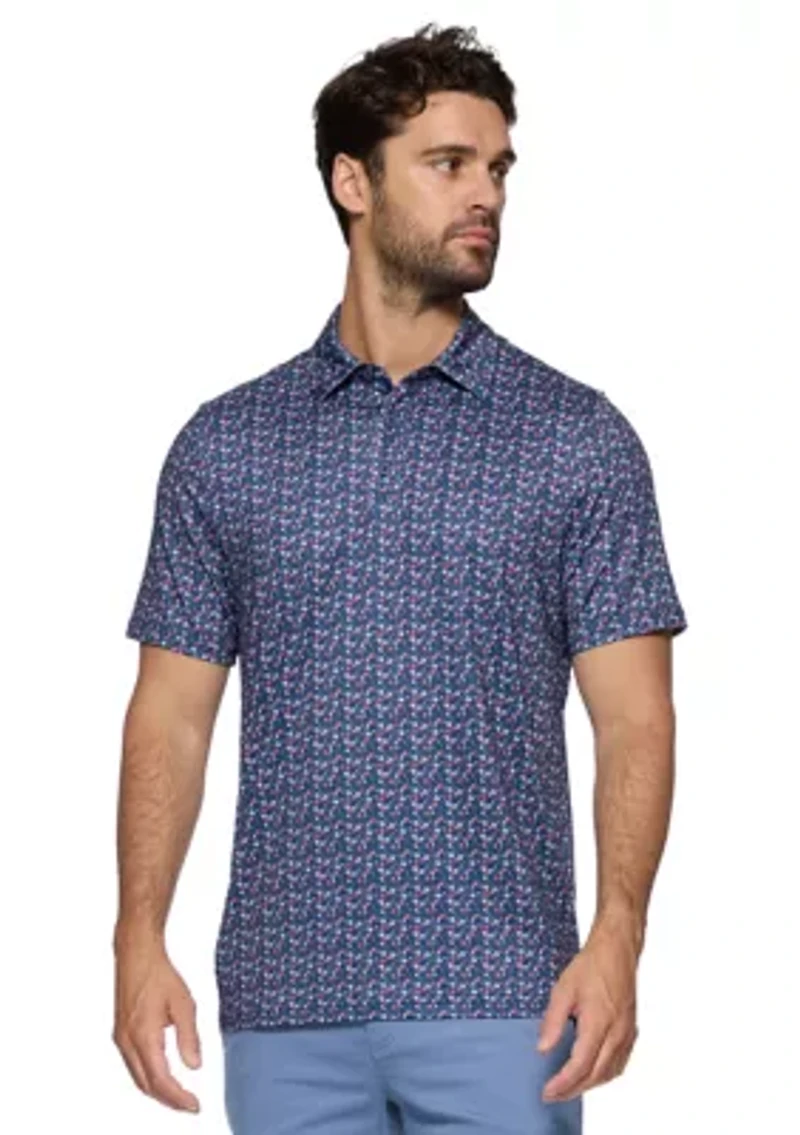 Men's Mini Flower Print Shirt