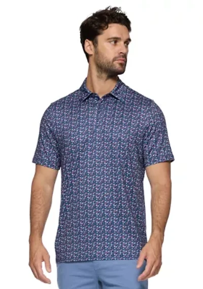 Men's Mini Flower Print Shirt