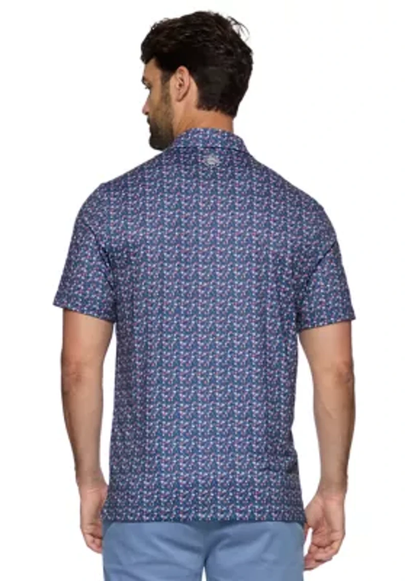 Men's Mini Flower Print Shirt