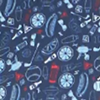 Men's BBQ Print Polo Shirt
