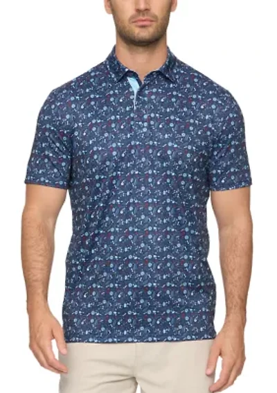 Men's BBQ Print Polo Shirt