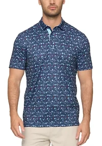 Men's BBQ Print Polo Shirt