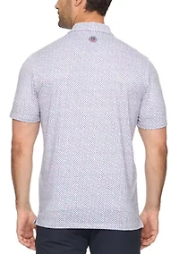 Men's Arrow Geometric Americana Polo Shirt
