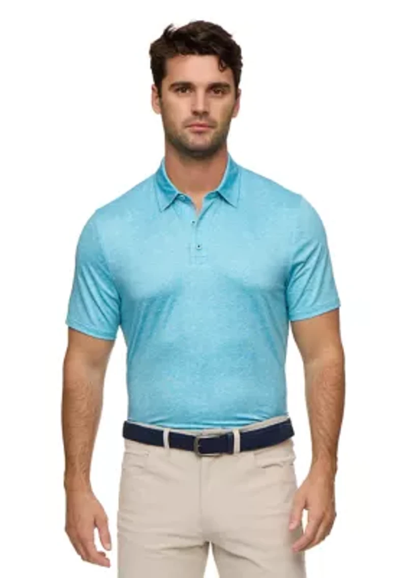 Men's Wave Printed Polo Shirt