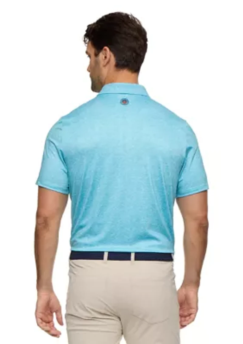 Men's Wave Printed Polo Shirt