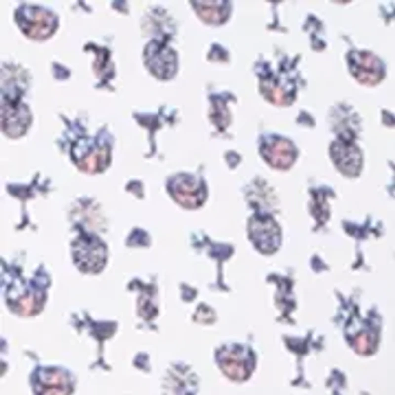 Men's Novelty Print Short Sleeve Collared Shirt